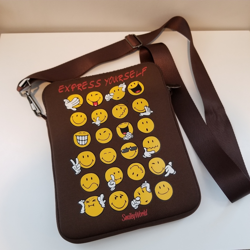 Ipad Mini Emoji Brown Cross body Bag